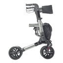 Compact Folding Rollator Rolling Walker, Grey/Black_image_13