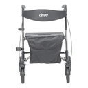 Compact Folding Rollator Rolling Walker, Grey/Black_image_14