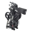 Compact Folding Rollator Rolling Walker, Grey/Black_image_15