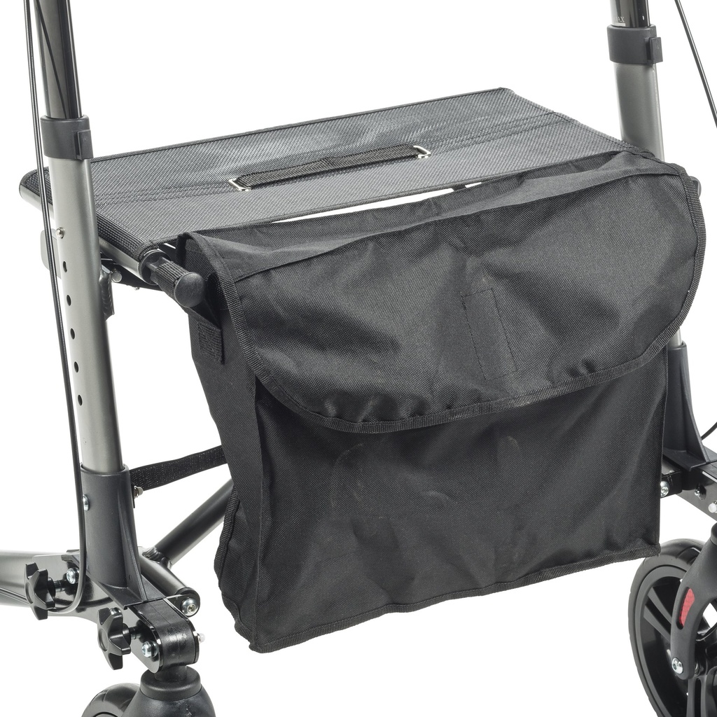 Compact Folding Rollator Rolling Walker, Grey/Black_image_17