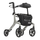 AeroWalk Ultra-Lite Rollator Rolling Walker (Grey)_image_11