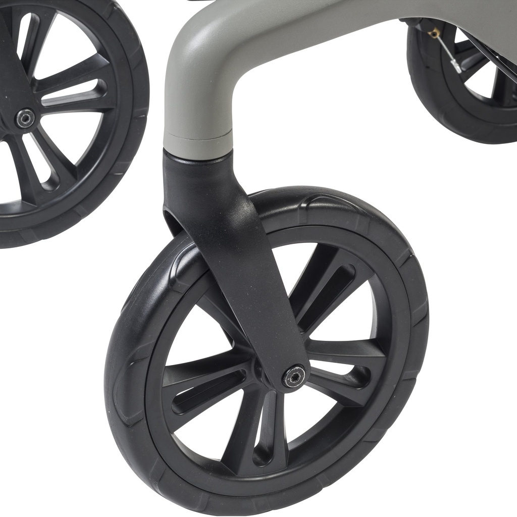 AeroWalk Ultra-Lite Rollator Rolling Walker (Grey)_image_19