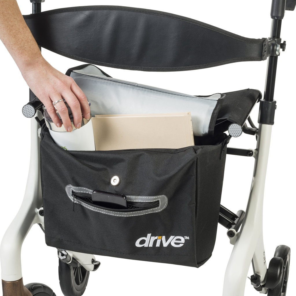 AeroWalk Ultra-Lite Rollator Rolling Walker (WHITE)_image_18