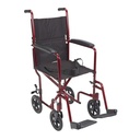 Lightweight Transport Wheelchair (RED, 17" Seat)_image_11