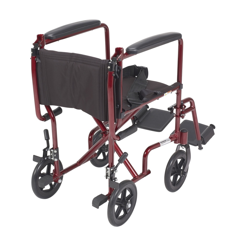 Lightweight Transport Wheelchair (RED, 17" Seat)_image_13