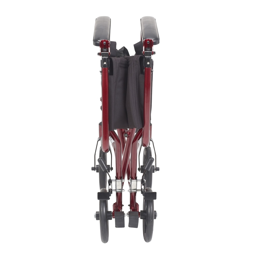 Lightweight Transport Wheelchair (RED, 17" Seat)_image_14