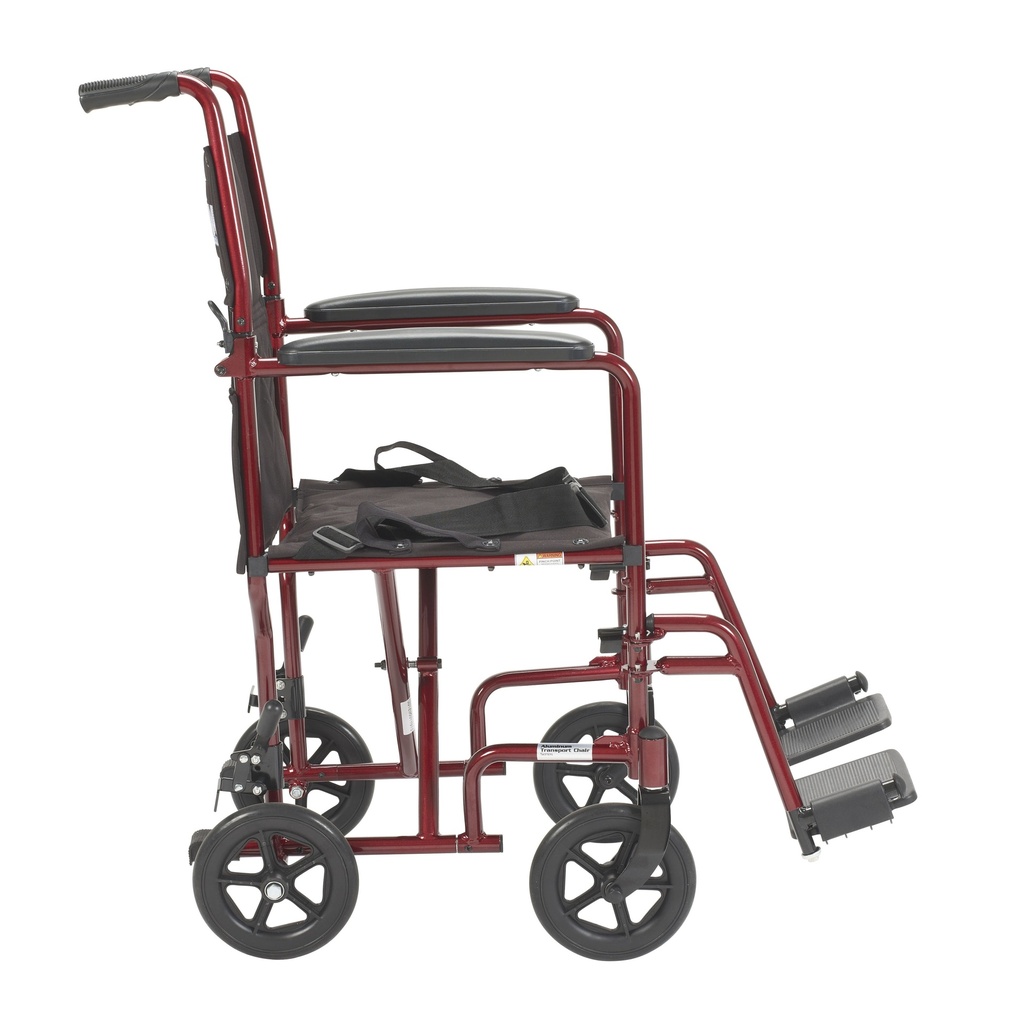 Lightweight Transport Wheelchair (RED, 17" Seat)_image_15
