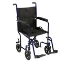 Lightweight Transport Wheelchair (BLUE, 19" Seat)_image_11