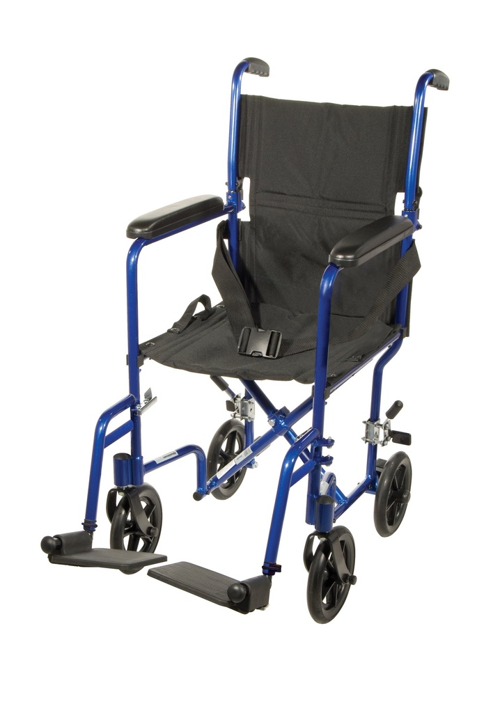 Lightweight Transport Wheelchair (BLUE, 17" Seat)_image_11
