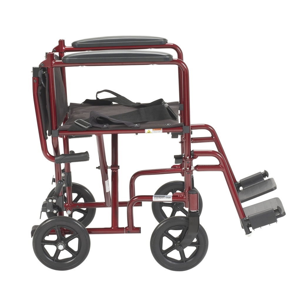 Lightweight Transport Wheelchair (RED, 19" Seat)_image_16