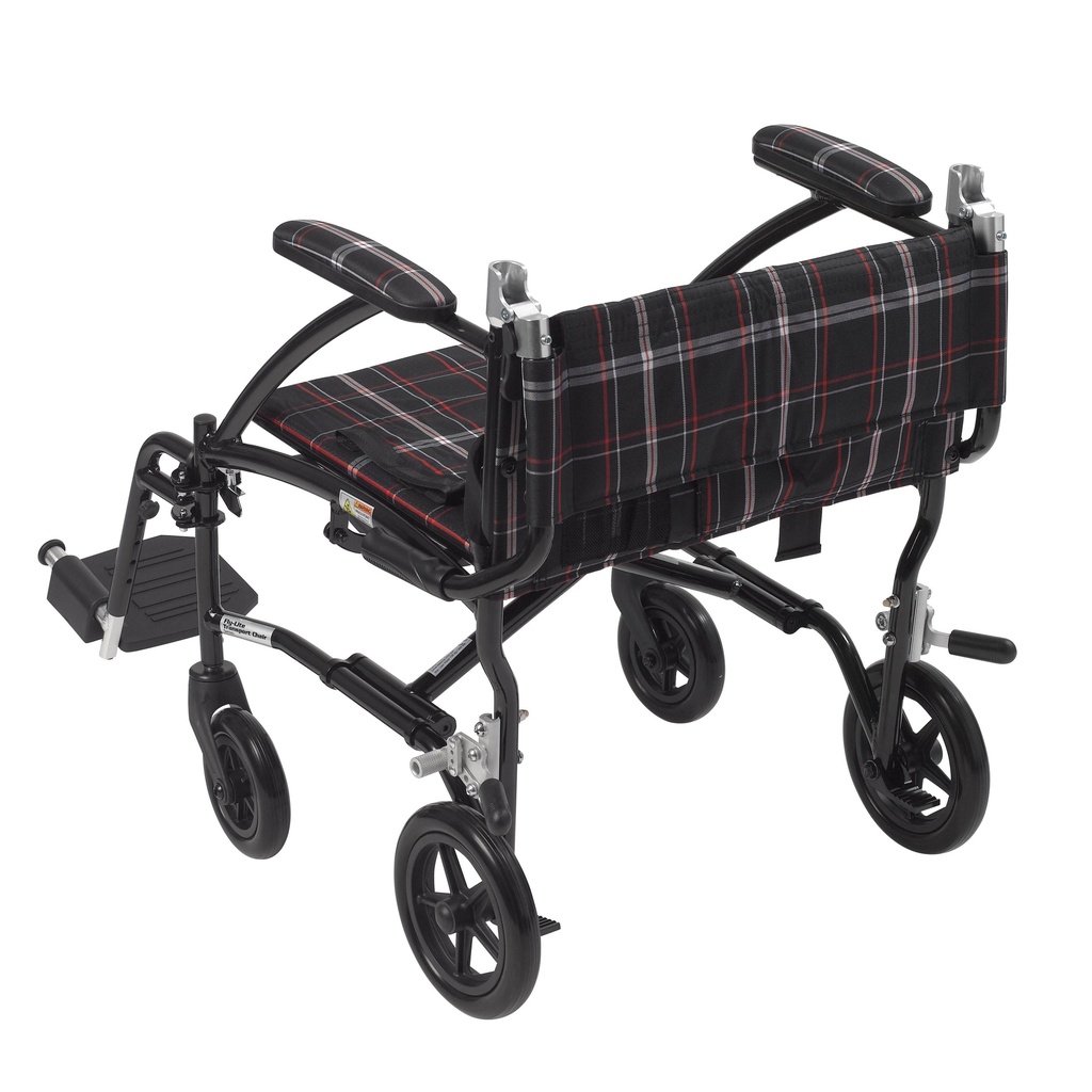 Fly Lite Ultra Lightweight Transport Wheelchair (BLACK)_image_11