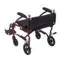 Fly Lite Ultra Lightweight Transport Wheelchair (Burgundy)_image_12
