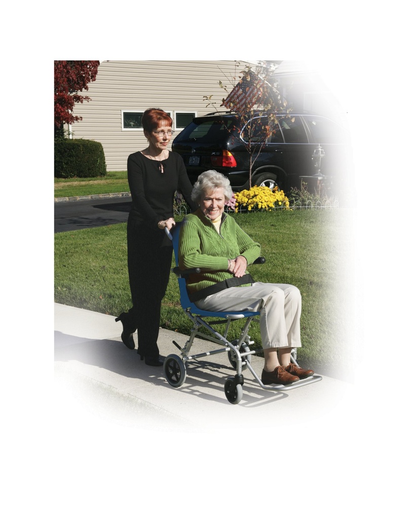 Super Light Folding Transport Wheelchair with Carry Bag_image_13