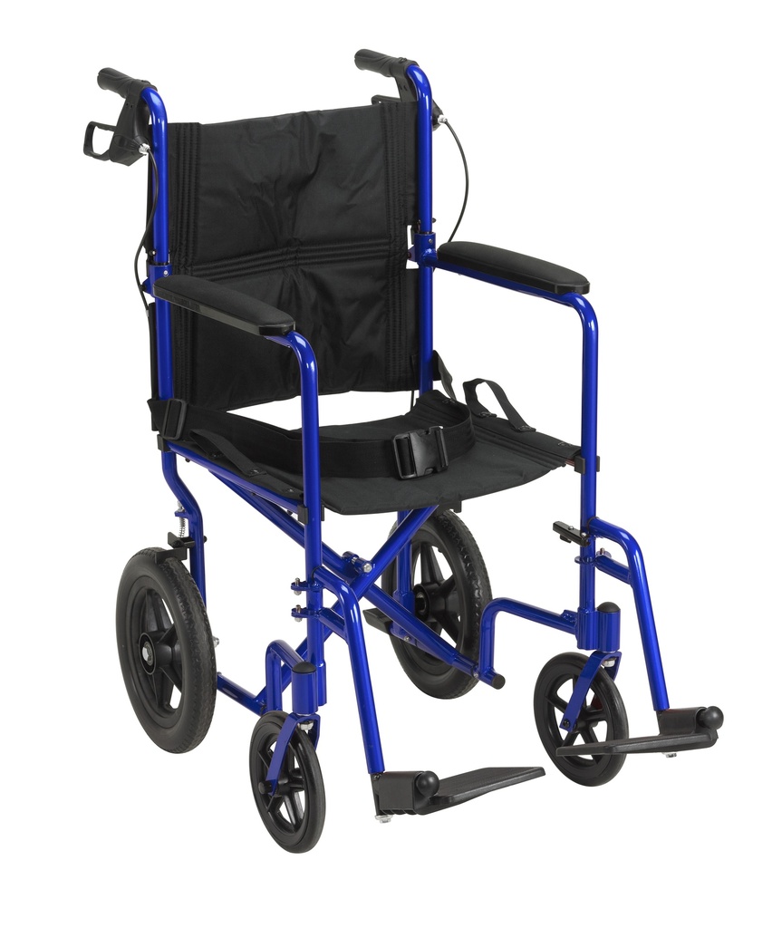 Lightweight Expedition Transport Wheelchair with Hand Brakes (BLUE)_image_11