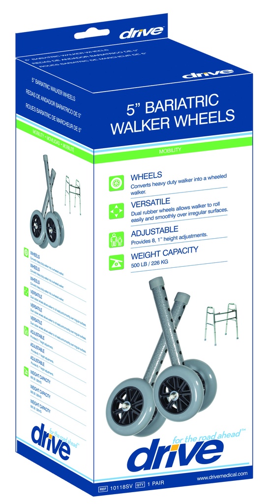 Heavy Duty Bariatric Walker Wheels, 5"_image_13