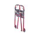 Portable Folding Travel Walker with 5" Wheels and Fold up Legs_image_13
