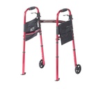 Portable Folding Travel Walker with 5" Wheels and Fold up Legs_image_15