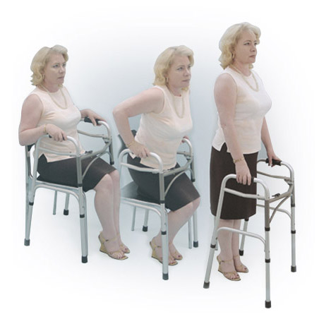 Deluxe Two Button Folding Walker_image_11