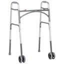 Heavy Duty Bariatric Two Button Walker with Wheels_image_11