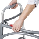 Heavy Duty Bariatric Two Button Walker with Wheels_image_15