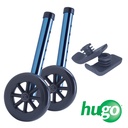 Adjustable Folding Walker With 5" Wheels and Plastic Glides, Sapphire Blue_image_12