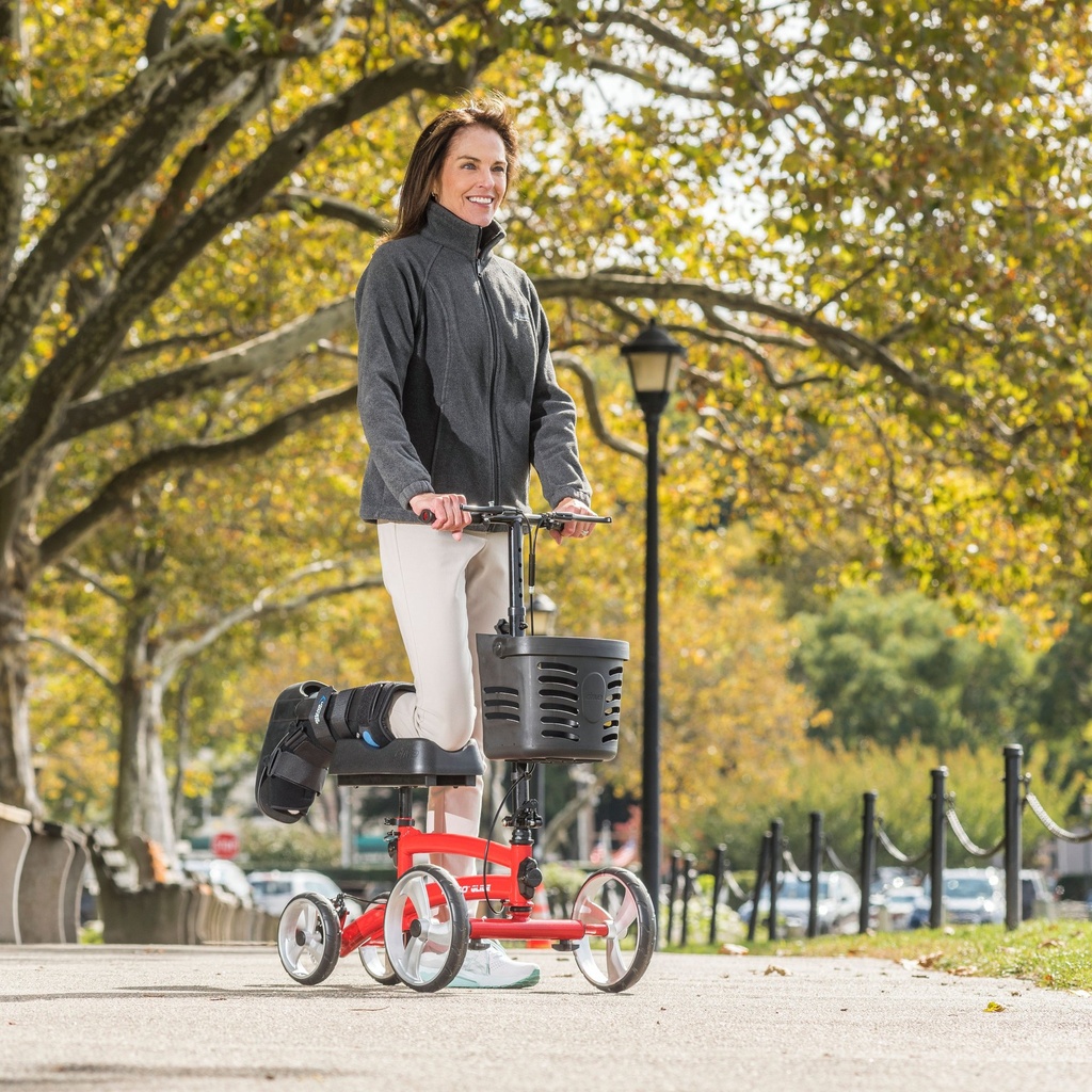 Nitro Glide Knee Walker Knee Scooter Crutch Alternative (RED)_image_18