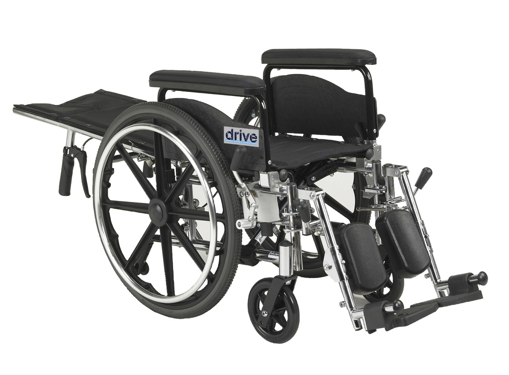 Viper Plus GT Full Reclining Wheelchair (Full Arms, 18" Seat)_image_11