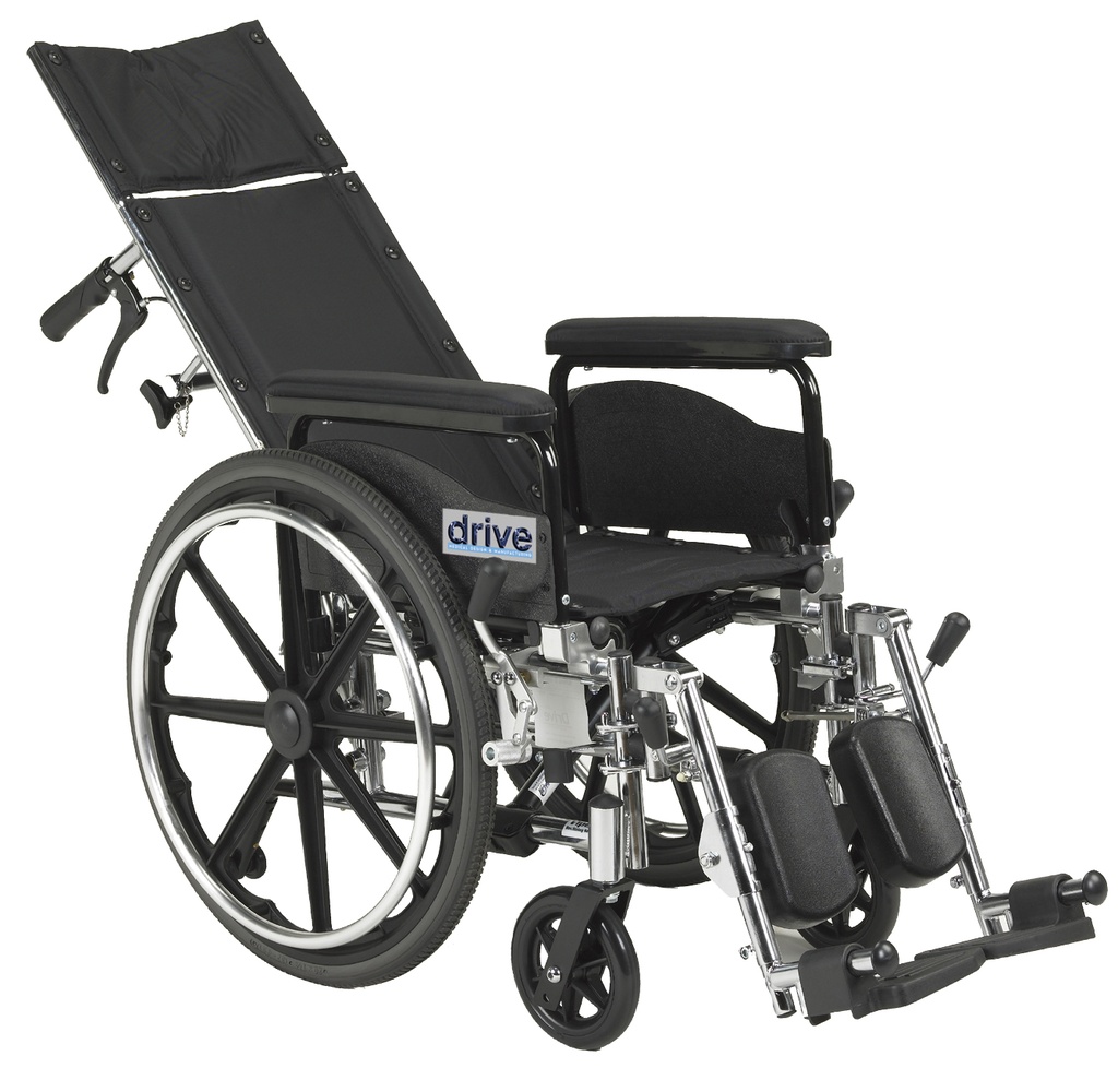 Viper Plus GT Full Reclining Wheelchair (Full Arms, 20" Seat)_image_11