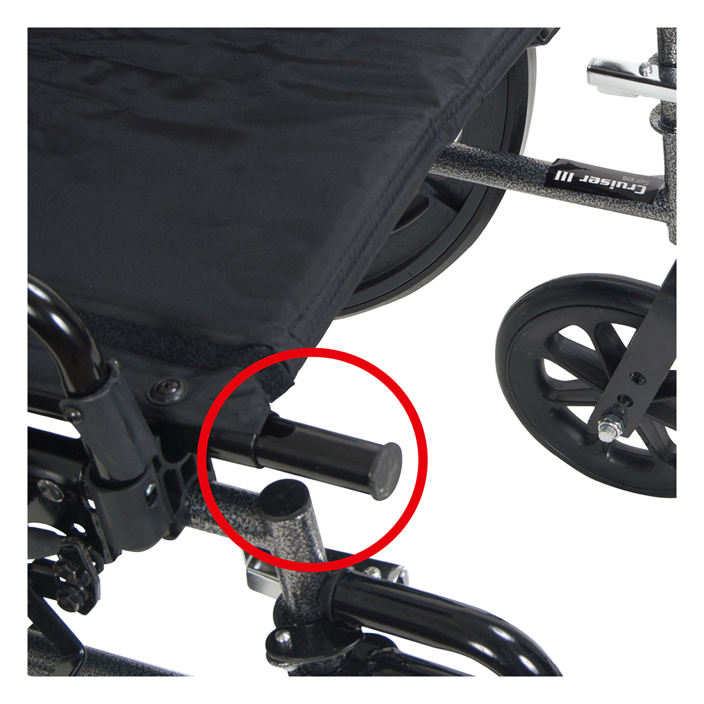 Viper Plus GT Full Reclining Wheelchair (Detachable Desk Arms, 20" Seat)_image_13