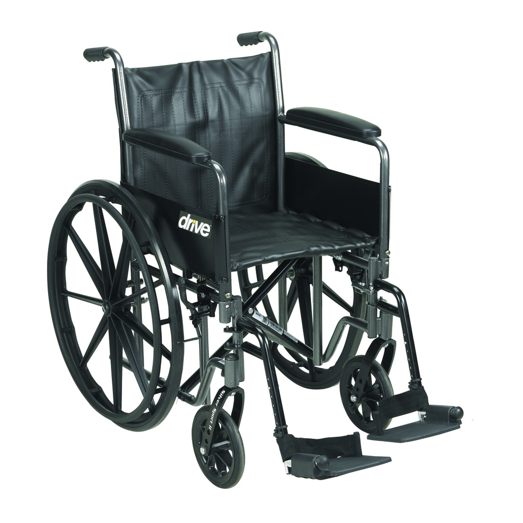 Silver Sport 2 Wheelchair (Detachable Full Arms and Swing away Footrests, 20" Seat)_image_11