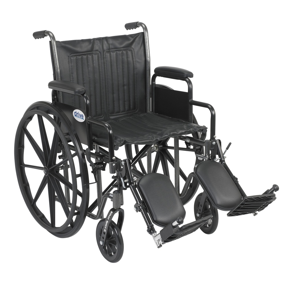 Silver Sport 2 Wheelchair (Detachable Desk Arms and Elevating Leg Rests, 20" Seat)_image_11