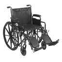 Silver Sport 2 Wheelchair (Detachable Desk Arms and Elevating Leg Rests, 20" Seat)_image_11