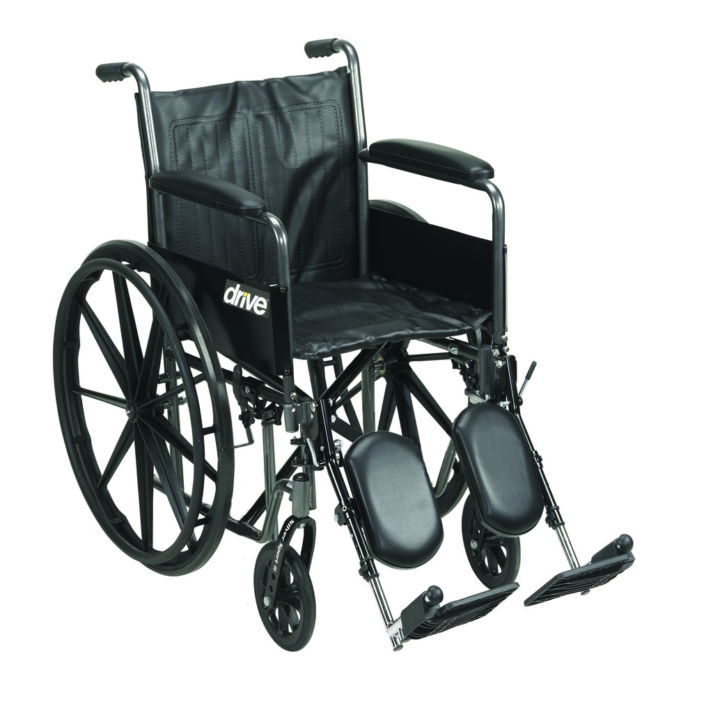 Silver Sport 2 Wheelchair (Detachable Full Arms and Elevating Leg Rests, 20" Seat)_image_11