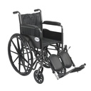 Silver Sport 2 Wheelchair (Non Removable Fixed Arms and Elevating Leg Rests, 18" Seat)_image_11