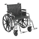 Sentra Extra Heavy Duty Wheelchair (Detachable Desk Arms and Swing away Footrests, 22" Seat)_image_11