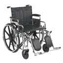 Sentra Extra Heavy Duty Wheelchair (Detachable Desk Arms and Elevating Leg Rests, 20" Seat)_image_11