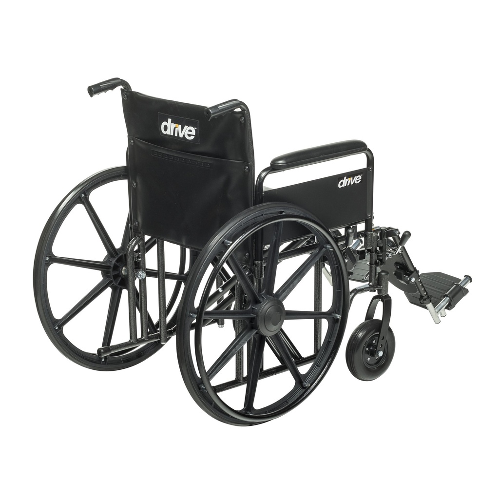 Sentra EC Heavy Duty Wheelchair (Detachable Full Arms and Elevating Leg Rests, 20" Seat)_image_13