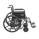 Sentra EC Heavy Duty Wheelchair (Detachable Full Arms and Swing away Footrests, 22" Seat)_image_12