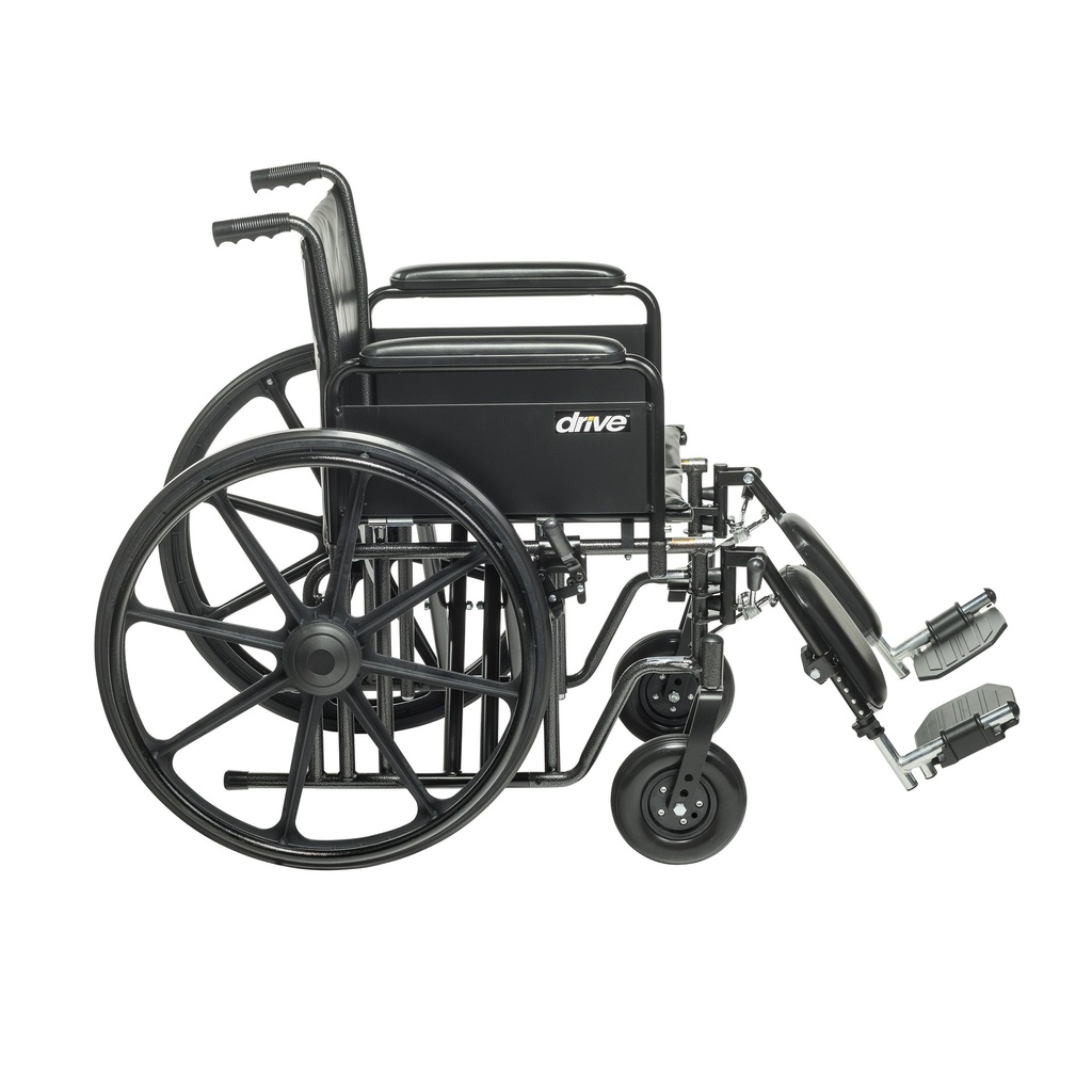 Sentra EC Heavy Duty Wheelchair (Detachable Full Arms and Elevating Leg Rests, 24" Seat)_image_12