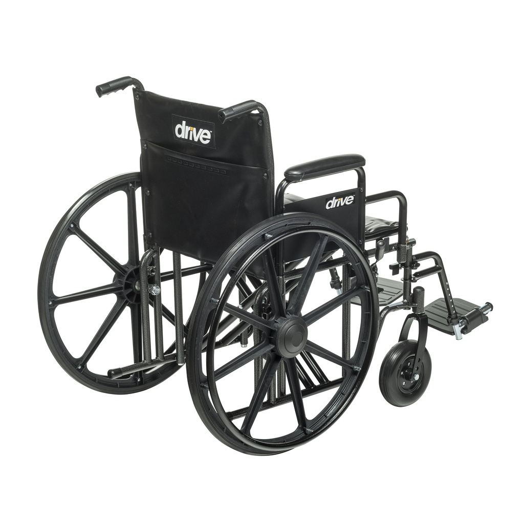 Sentra EC Heavy Duty Wheelchair (Detachable Desk Arms and Swing away Footrests, 24" Seat)_image_13