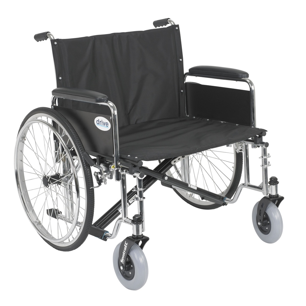 Sentra EC Heavy Duty Extra Wide Wheelchair (Detachable Full Arms, 26" Seat)_image_11