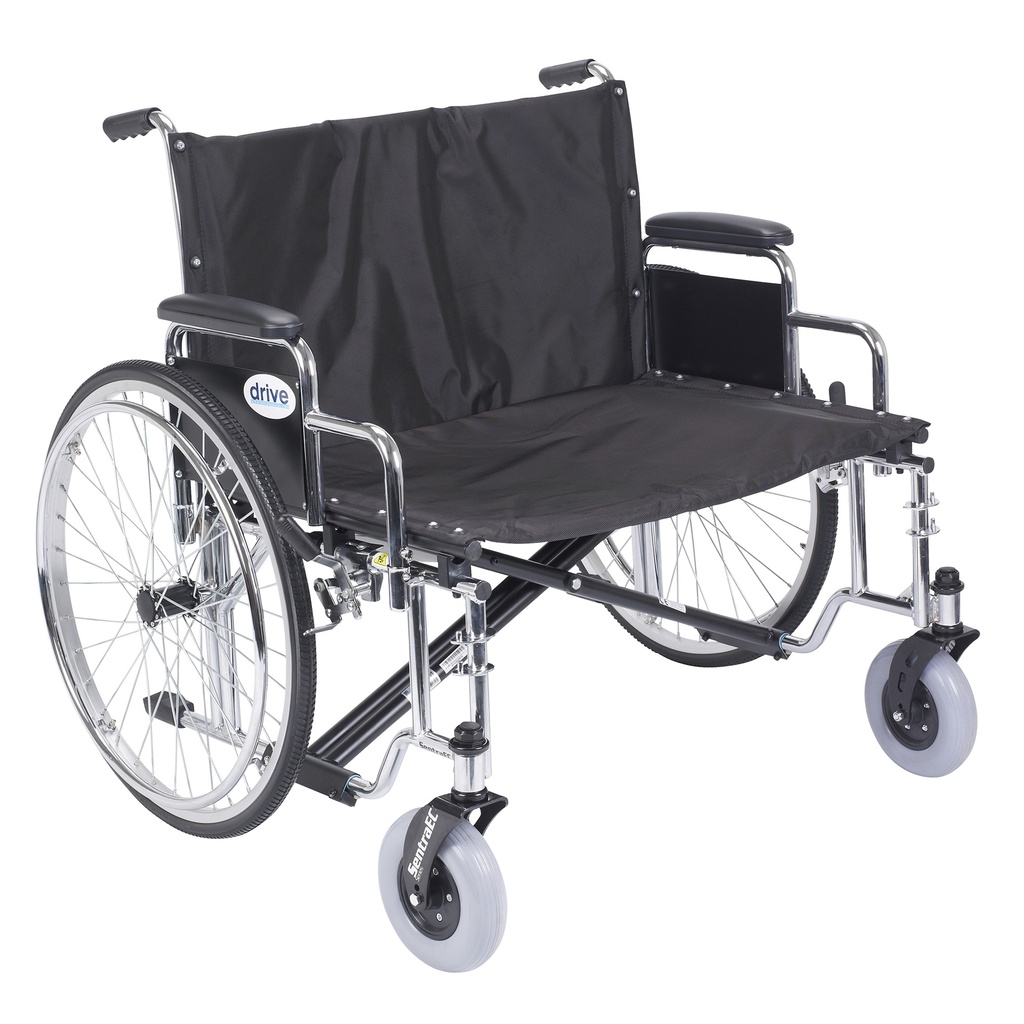 Sentra EC Heavy Duty Extra Wide Wheelchair (Detachable Desk Arms, 30" Seat)_image_11