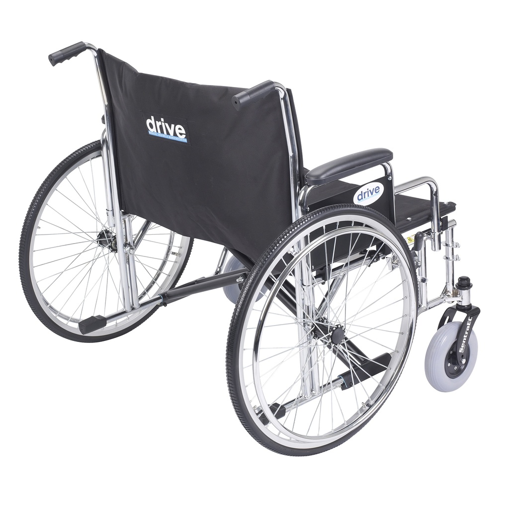 Sentra EC Heavy Duty Extra Wide Wheelchair (Detachable Desk Arms, 30" Seat)_image_12