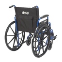 Blue Streak Wheelchair with Flip Back Desk Arms (Swing Away Footrest, 18" Seat)_image_14