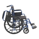 Blue Streak Wheelchair with Flip Back Desk Arms (Swing Away Footrest, 16" Seat)_image_13