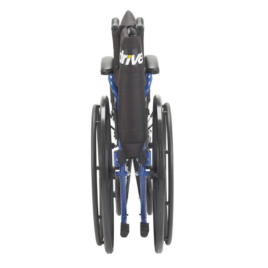 Blue Streak Wheelchair with Flip Back Desk Arms (Swing Away Footrest, 16" Seat)_image_16