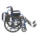 Blue Streak Wheelchair with Flip Back Desk Arms (Elevating Leg Rests, 18" Seat)_image_12