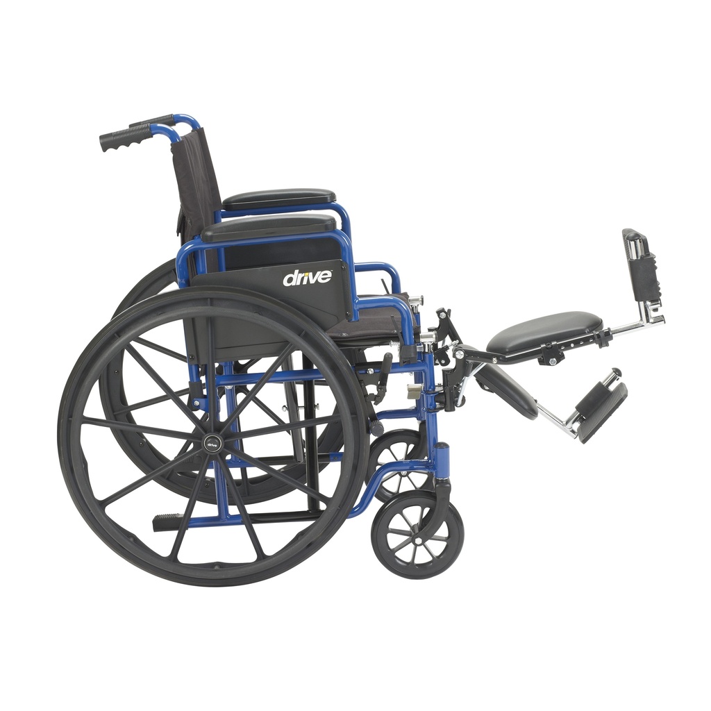 Blue Streak Wheelchair with Flip Back Desk Arms (Elevating Leg Rests, 18" Seat)_image_13