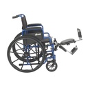 Blue Streak Wheelchair with Flip Back Desk Arms (Elevating Leg Rests, 18" Seat)_image_13