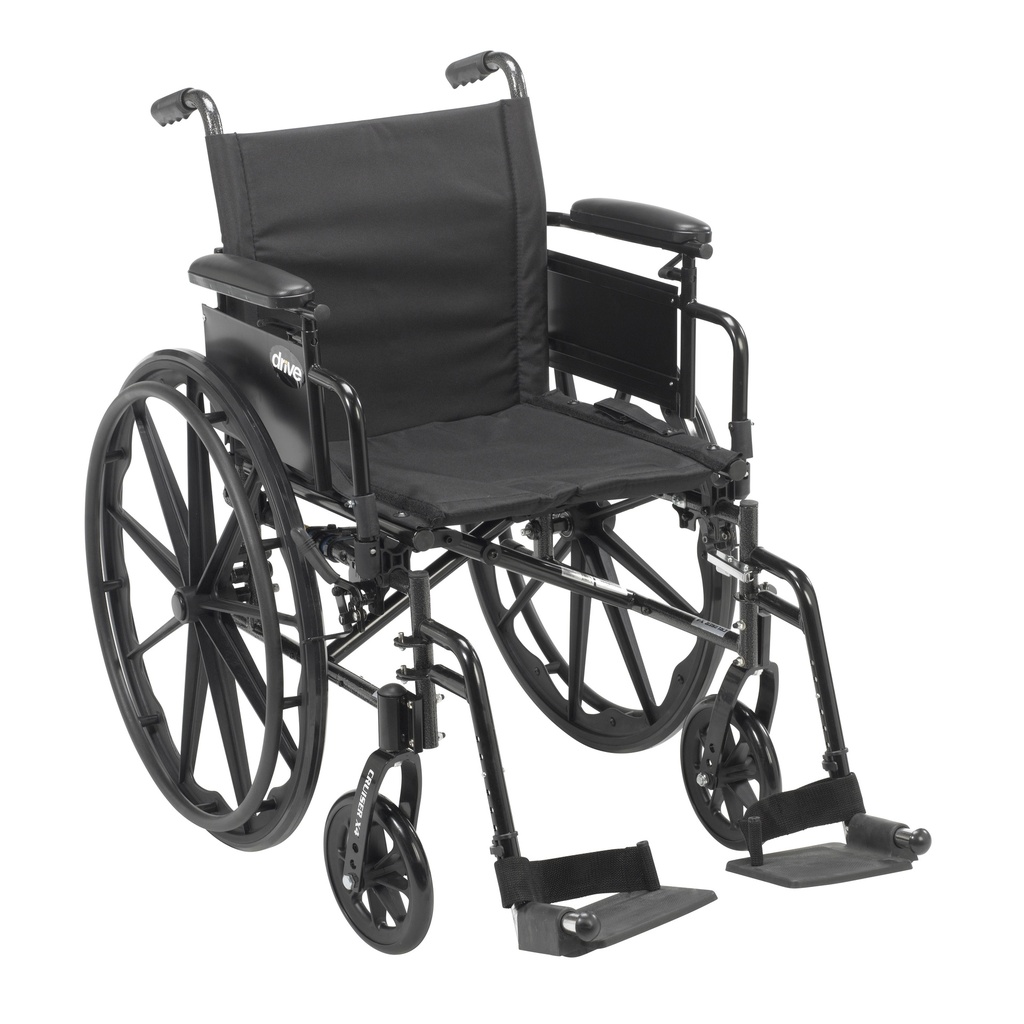 Cruiser X4 Lightweight Dual Axle Wheelchair with Adjustable Detatchable Arms (Desk Arms, 16" Seat)_image_11